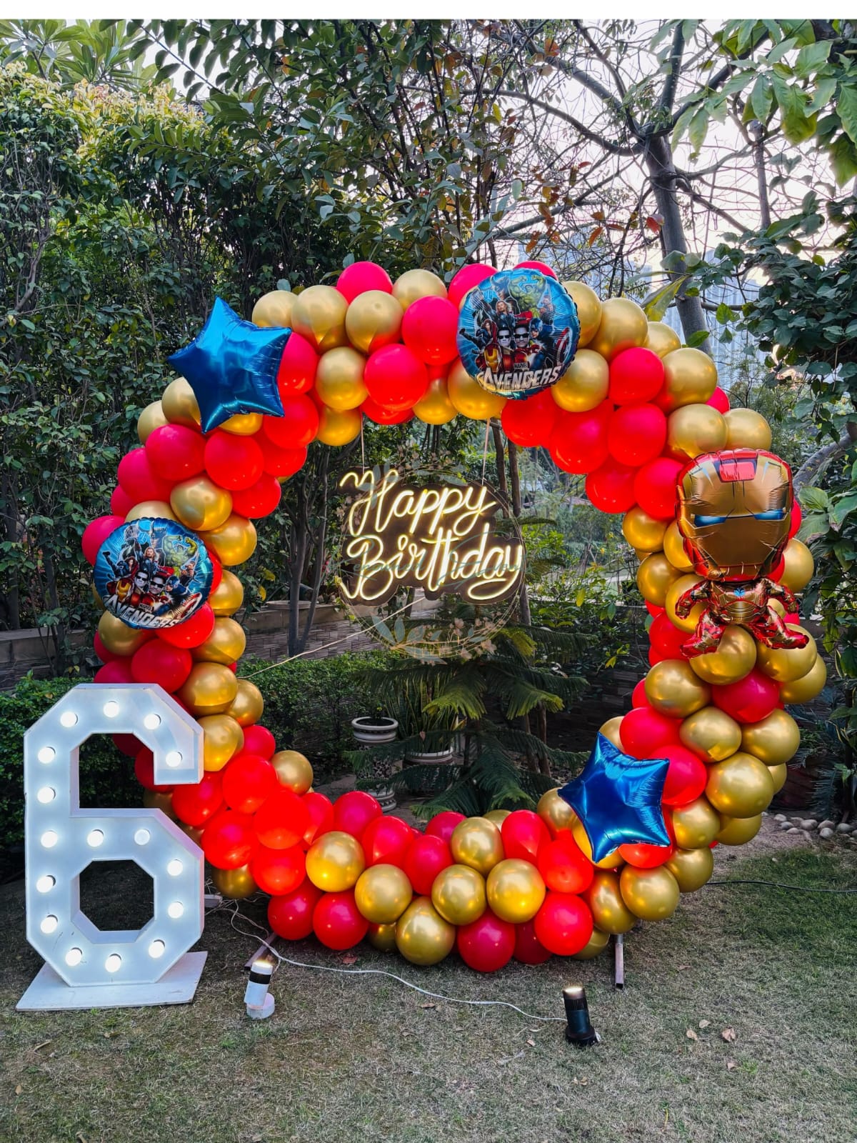 Ironman Theme Party Decor for kids Theme Birthday Party