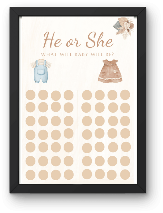 He or She - Baby Shower Game