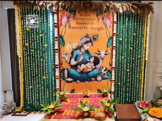 Annaprasan Backdrop decoration for Newborn Baby