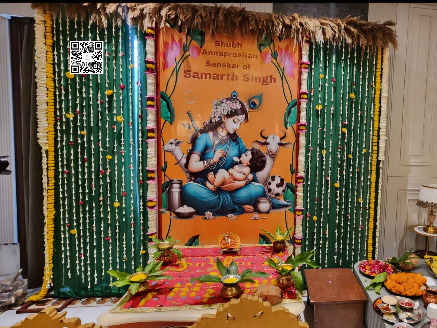 Annaprasan Backdrop decoration for Newborn Baby