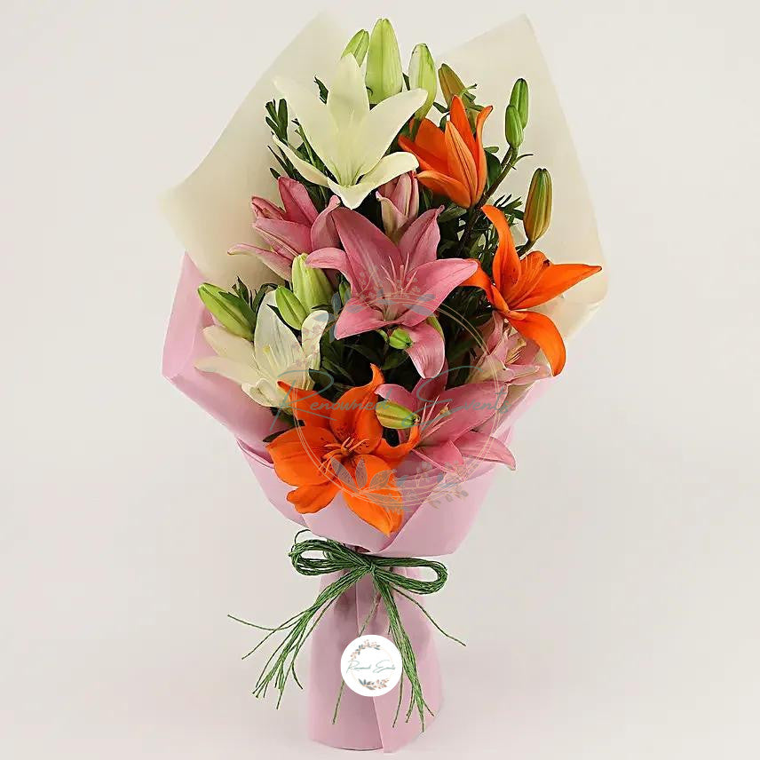 Asiatic Lilies Bouquet
