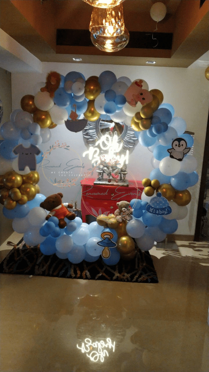 Baby Welcome decoration arch with OH BABY LED