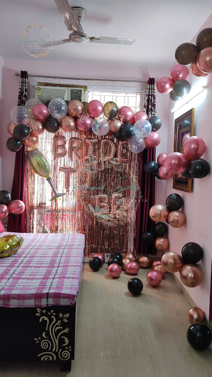 Bachelorette Party Decoration with Chrome & Metallic Balloons