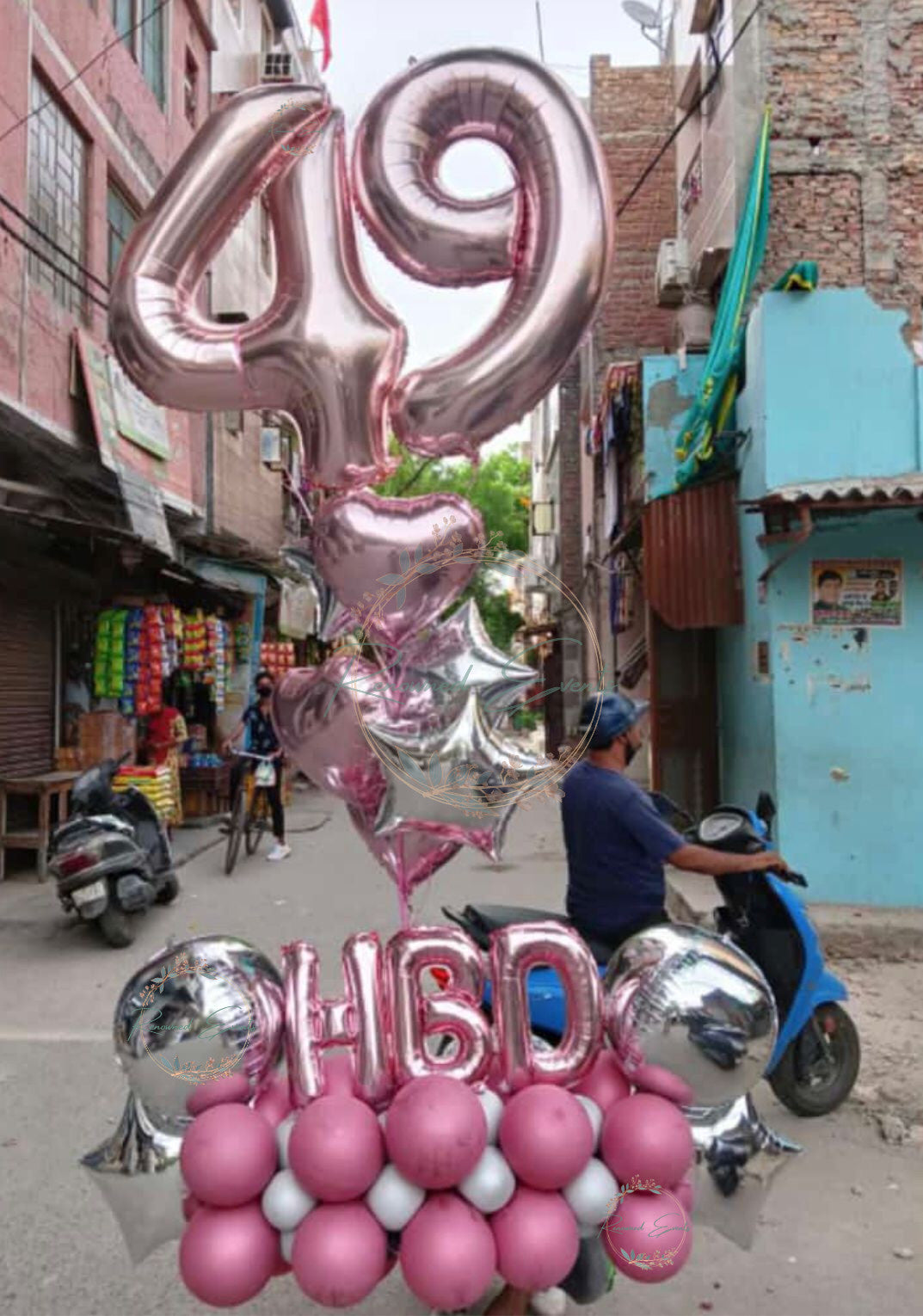 Balloon Bouquet with HBD Foil