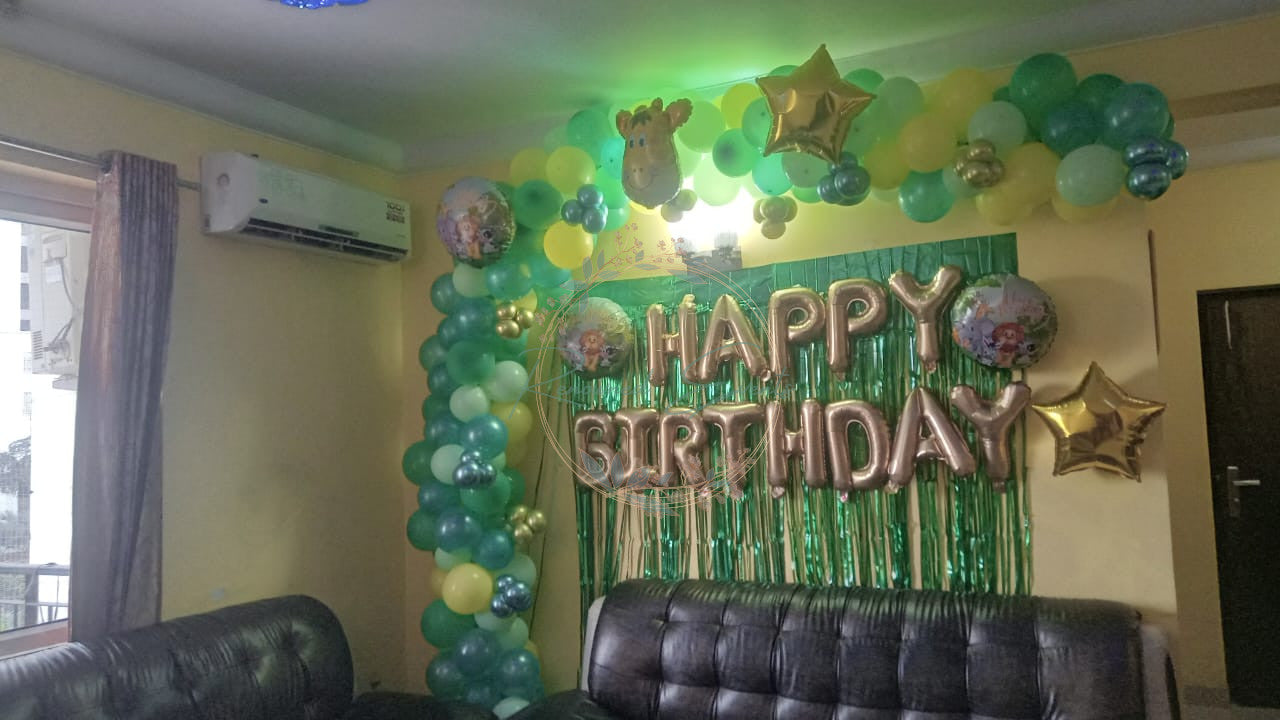 Birthday Boy Decoration with Theme Foil Set