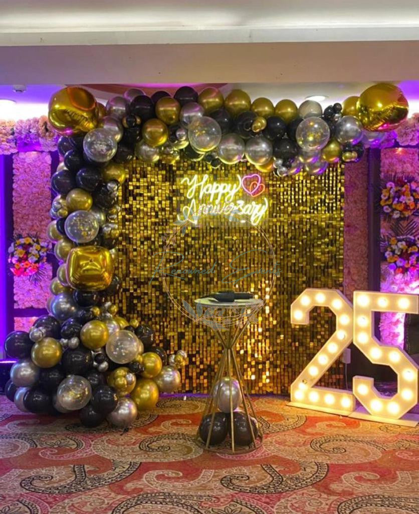 Birthday Decoration with Sequen and LED