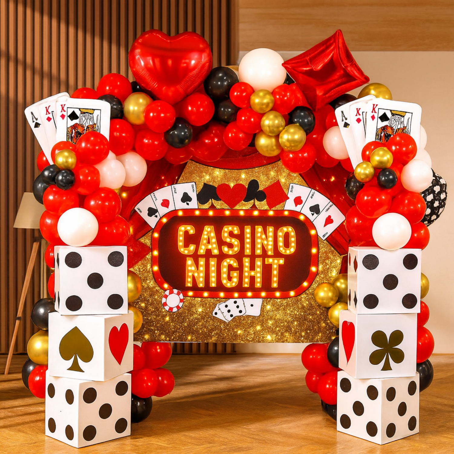 Décoration de thème Casino Night