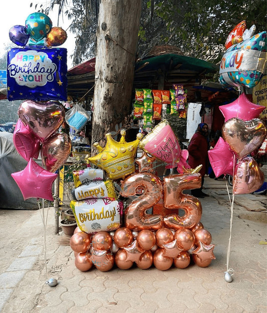 Celebrate a milestone 25th birthday in style with Special Balloon Bouquet