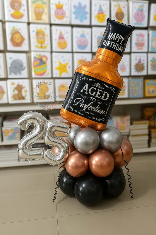 Aged to Perfection – Milestone Birthday Balloon Bouquet