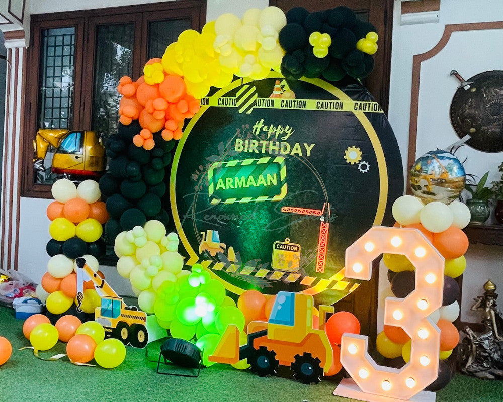 Construction Theme Birthday Decoration