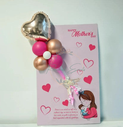 Customized Mother's Day Balloon Message card