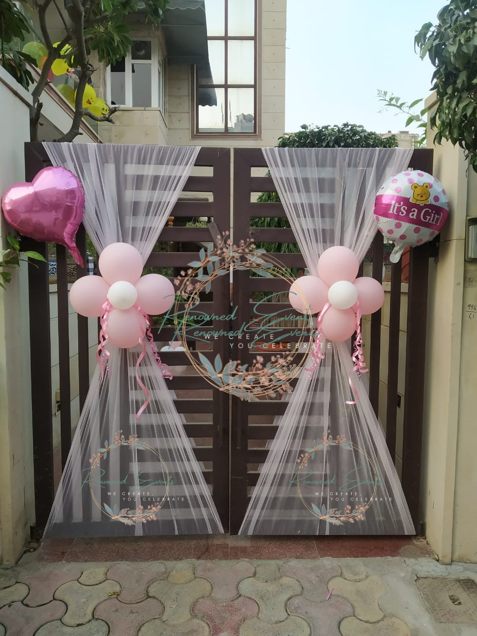 Entrance Gate Decor on Baby Welcome