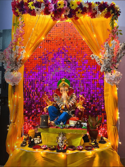 Ganpati Backdrop for Ganesh Chaturthi