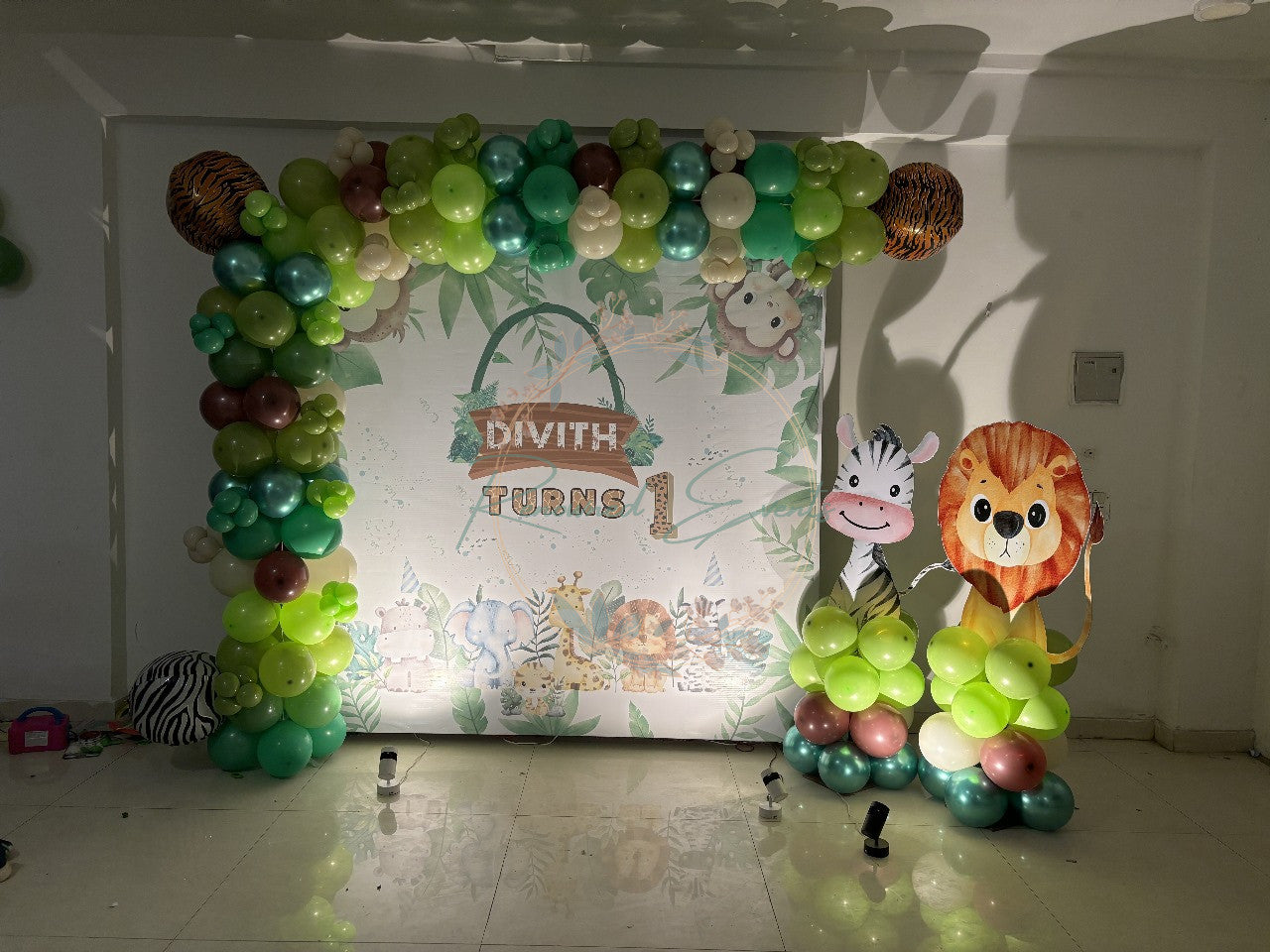 Jungle Adventure Backdrop for Kids' Theme Party