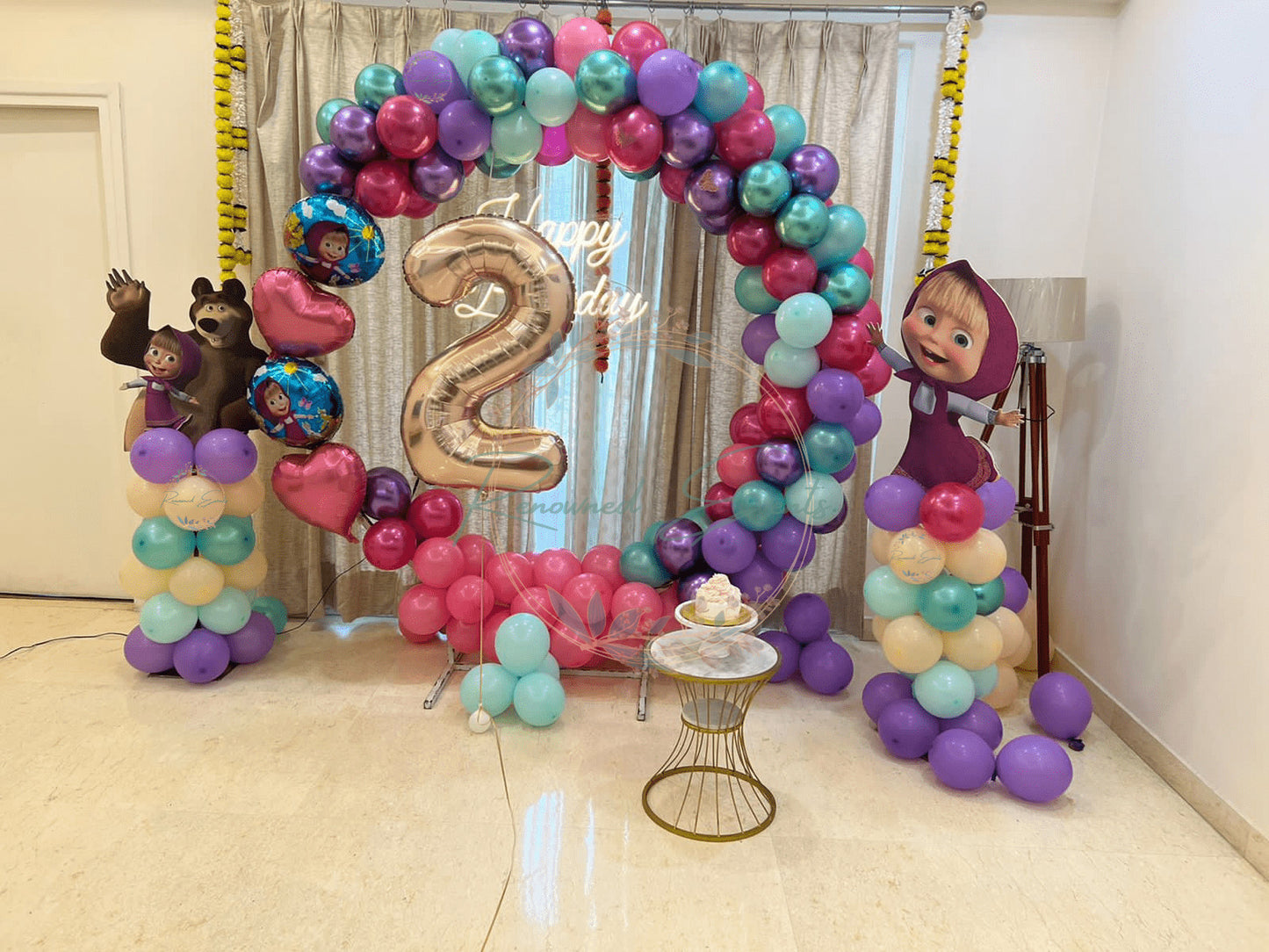 Masha & Beer Theme Decoration with Ring