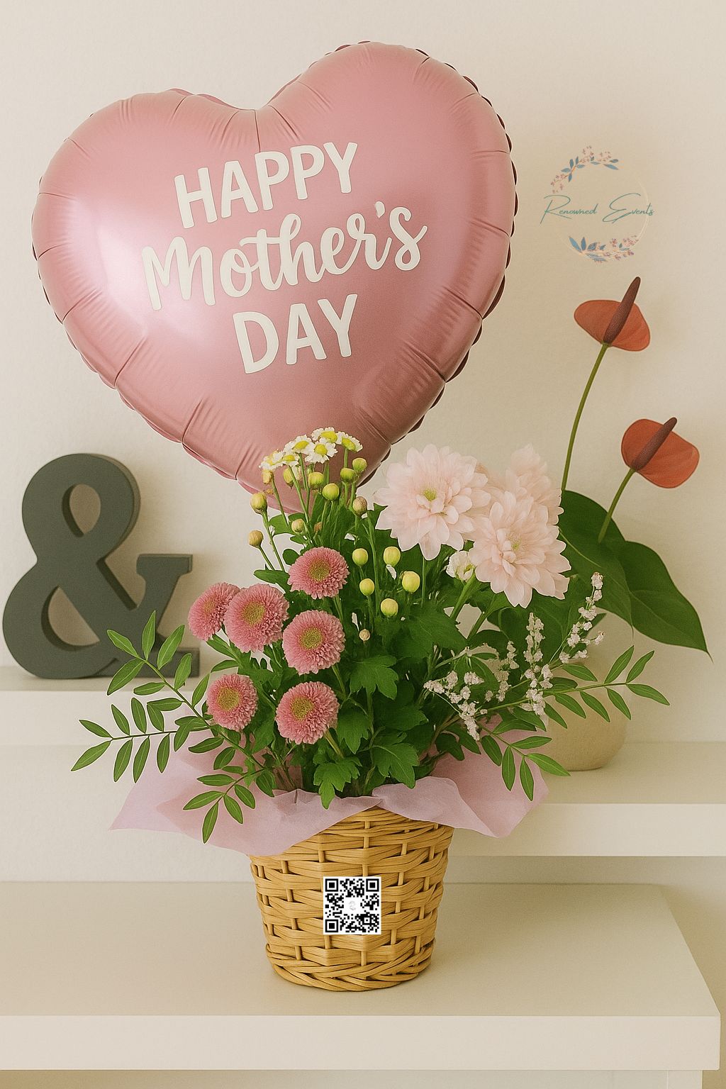 Mother's Day Balloon & Flower Bouquet – A Heartfelt Surprise for Mom