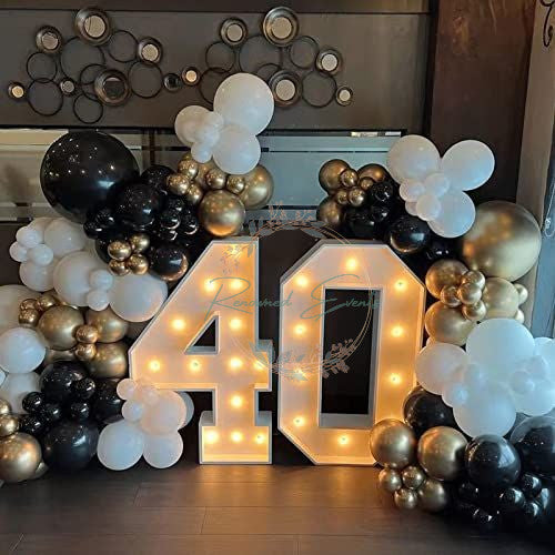 Premium Balloon Birthday with Milestone Numbers