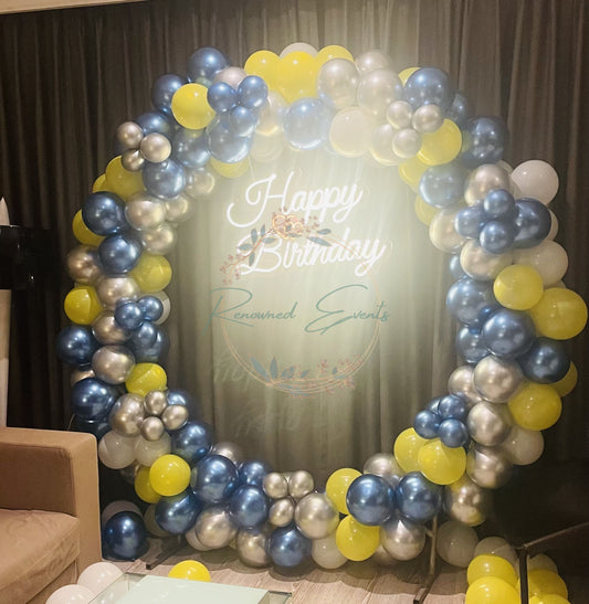 40th Birthday Backdrop Decor with Age Numbers | Premium Party Decoration