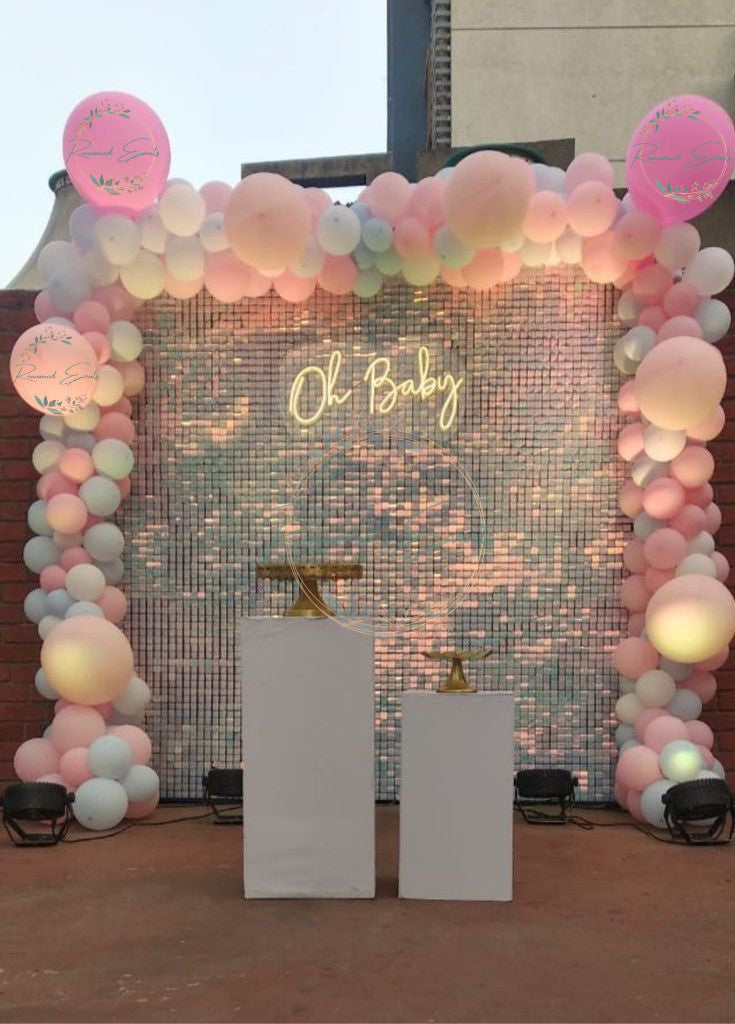 Sequence Backdrop for Baby Shower