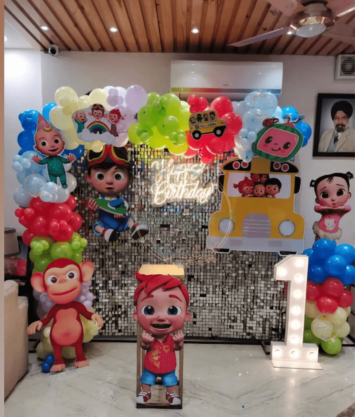 Sequence Backdrop for Cocomelon Theme