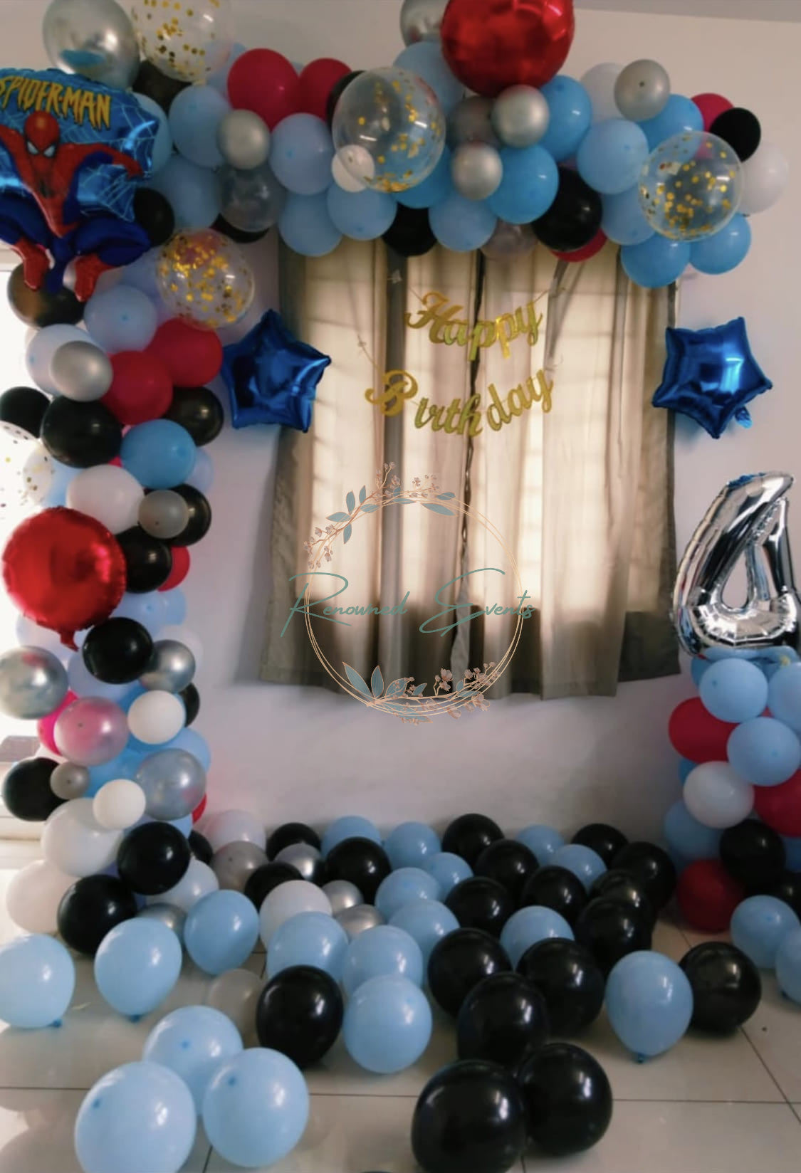 Spiderman Theme Decoration for Boy