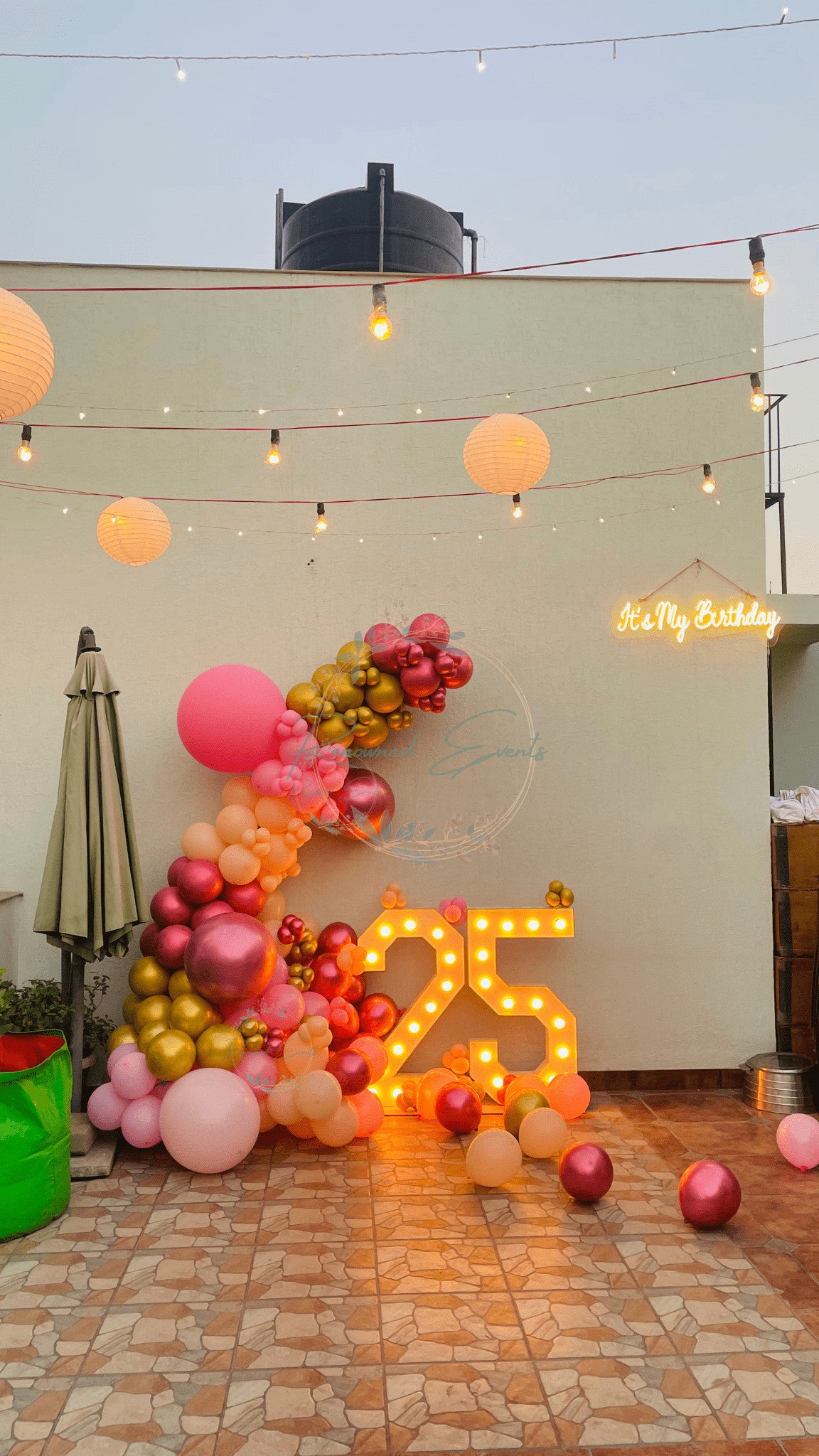 Surprise Decoration for 25th Birthday