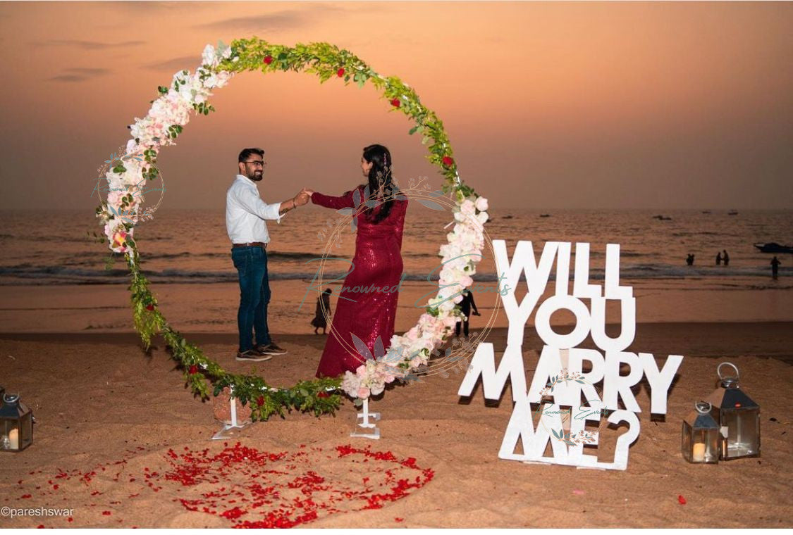 Surprise Decoration with Will You Marry Me LED