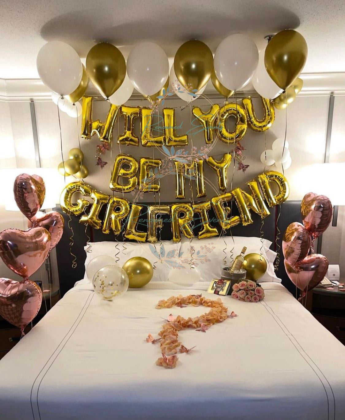Surprise Proposal Decoration with Will You Be My Girlfriend Foil