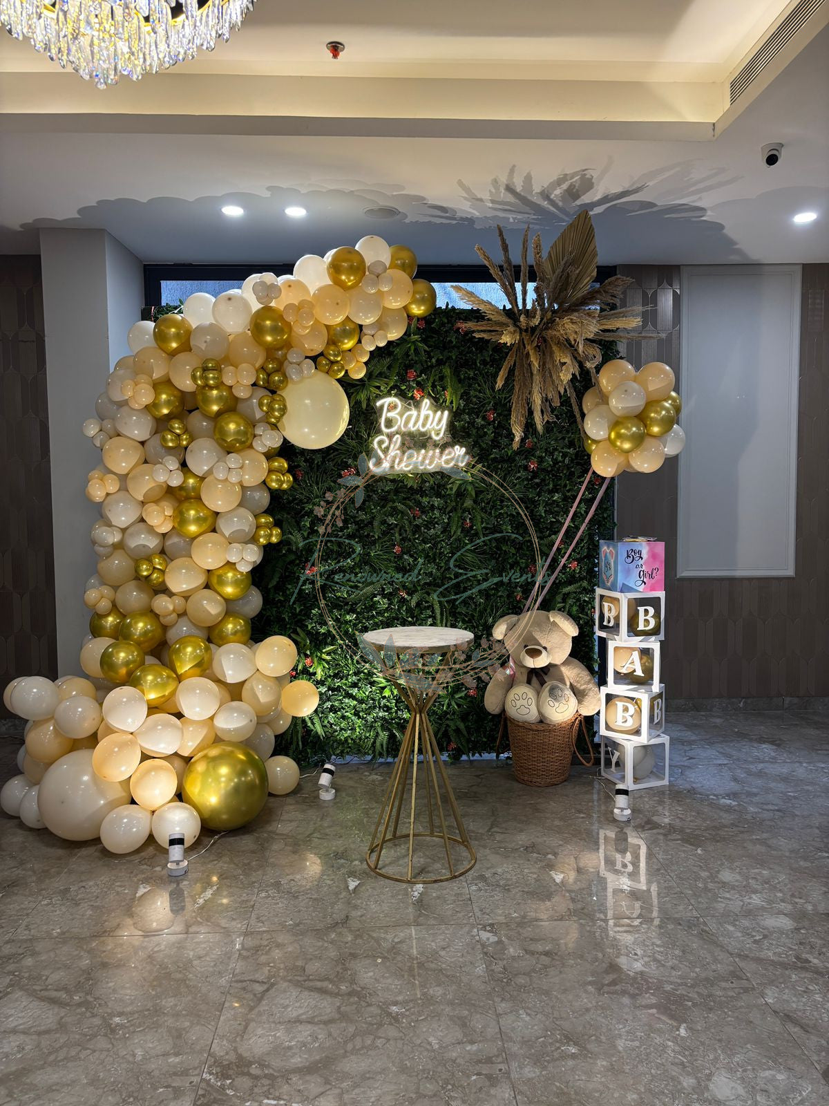 Teddy Bear Theme Baby Shower Backdrop