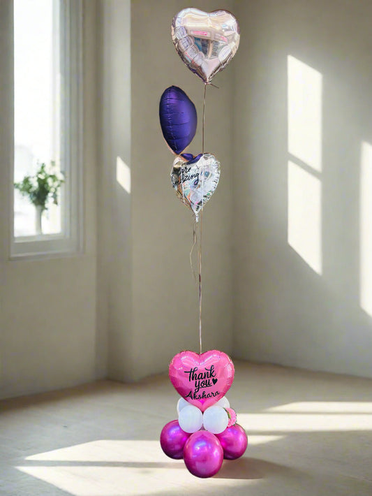 Thank you appreciation balloon bouquet