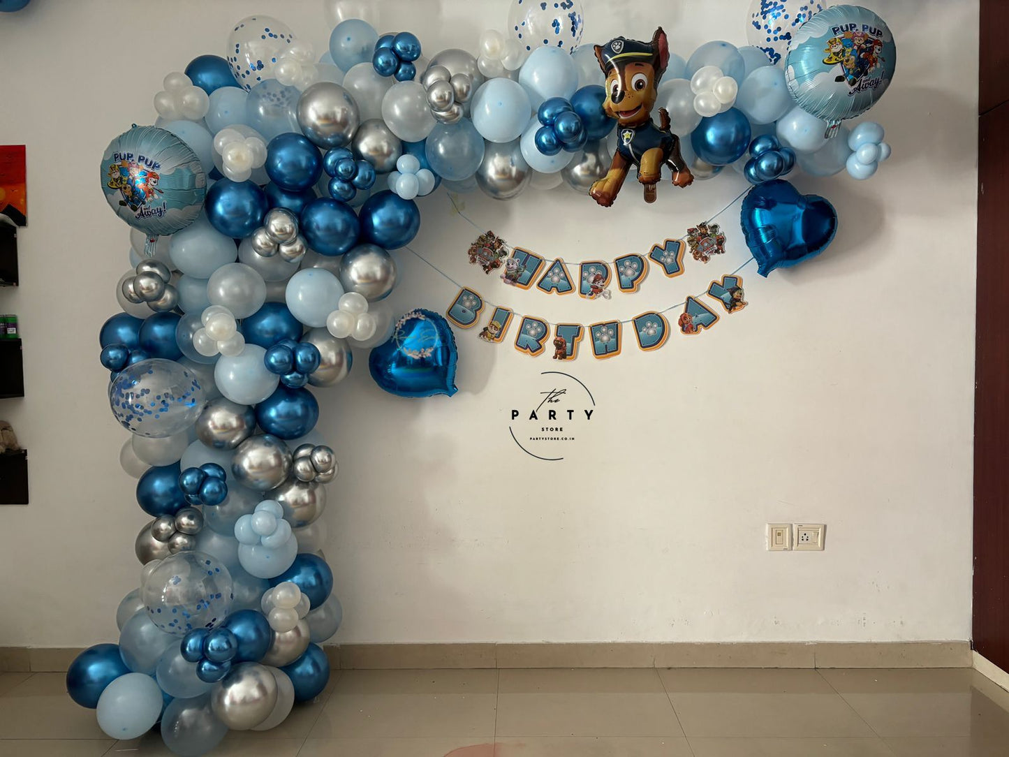 Paw Petrol theme Decoration balloon arch for kids theme party