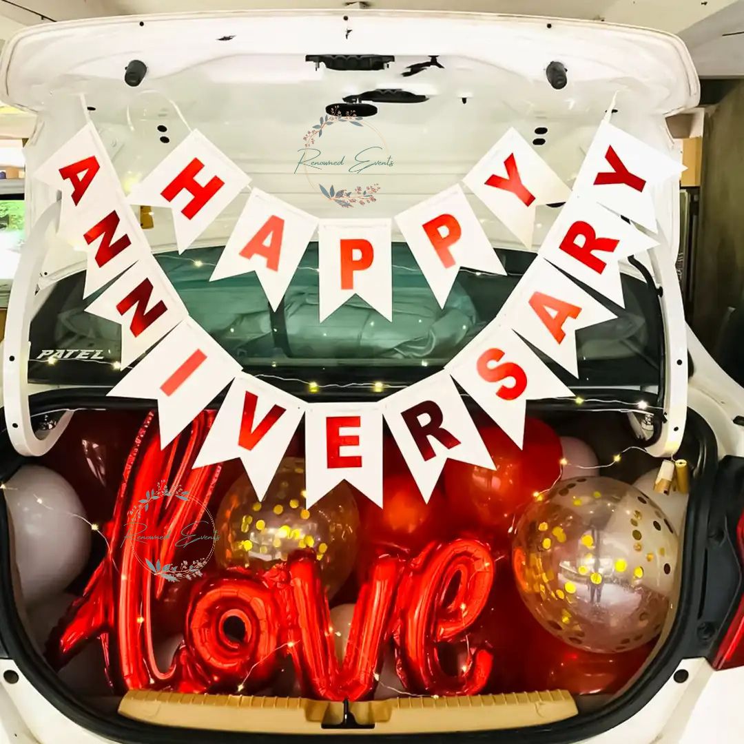 Anniversary Surprise Car Boot Decoration