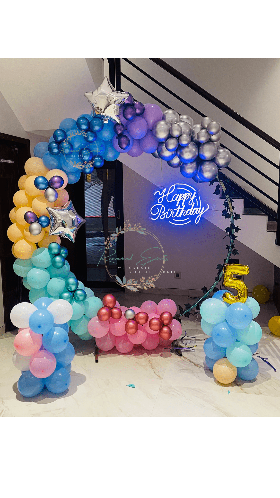 Birthday Boy Decoration with 1 BALLOON STANDEE