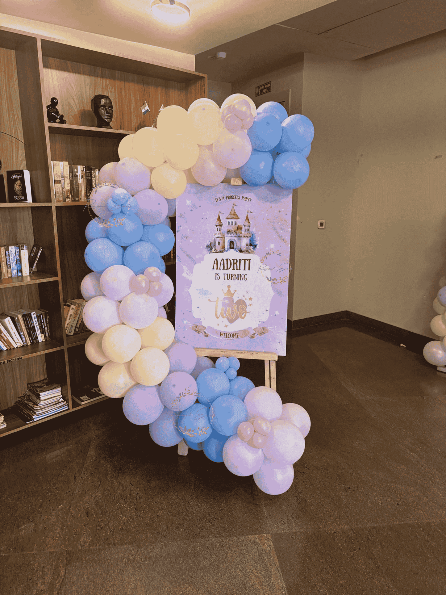 Disney princess theme birthday decoration