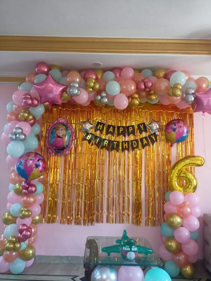 Princess Theme Decoration at Home for Girl