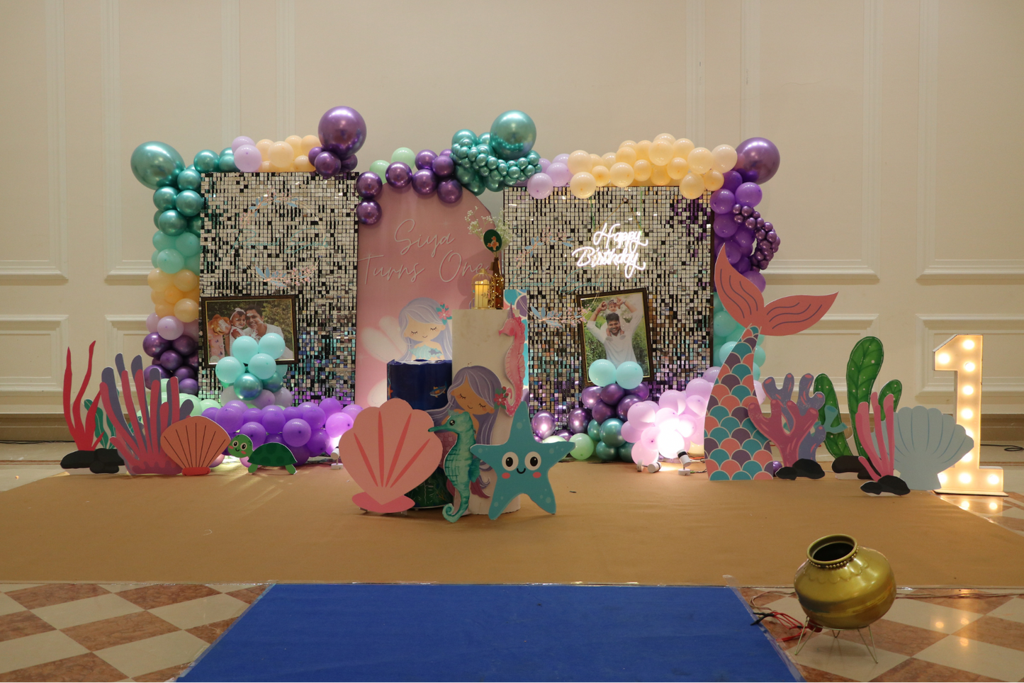 Mermaid Birthday Party Decoration | Ocean Theme Setup | Renowned Events