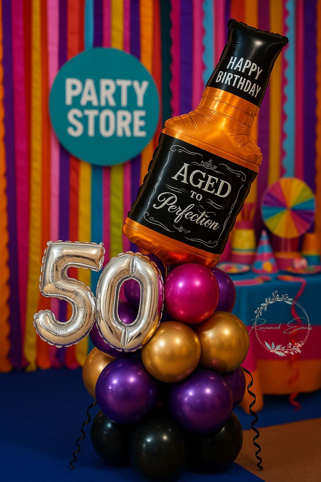 Aged to Perfection – Milestone Birthday Balloon Bouquet