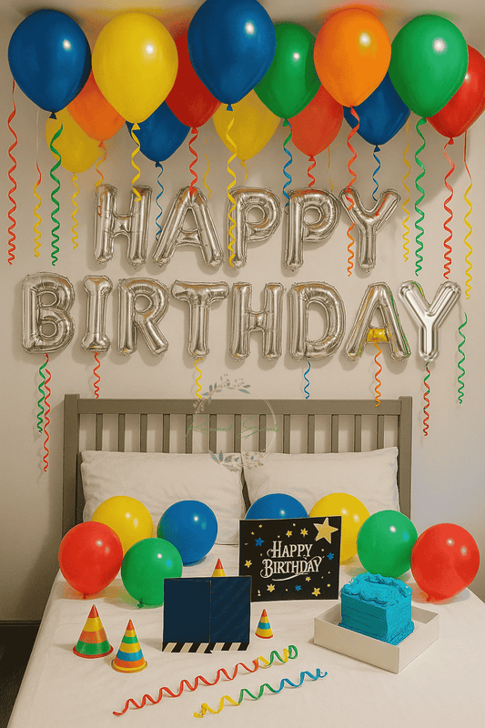 Birthday decoration at home  to surprise him