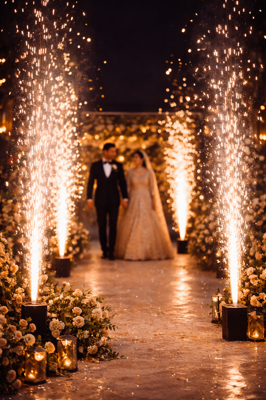 Cold Pyro Effect for Wedding Entry & Events | Renowned Events