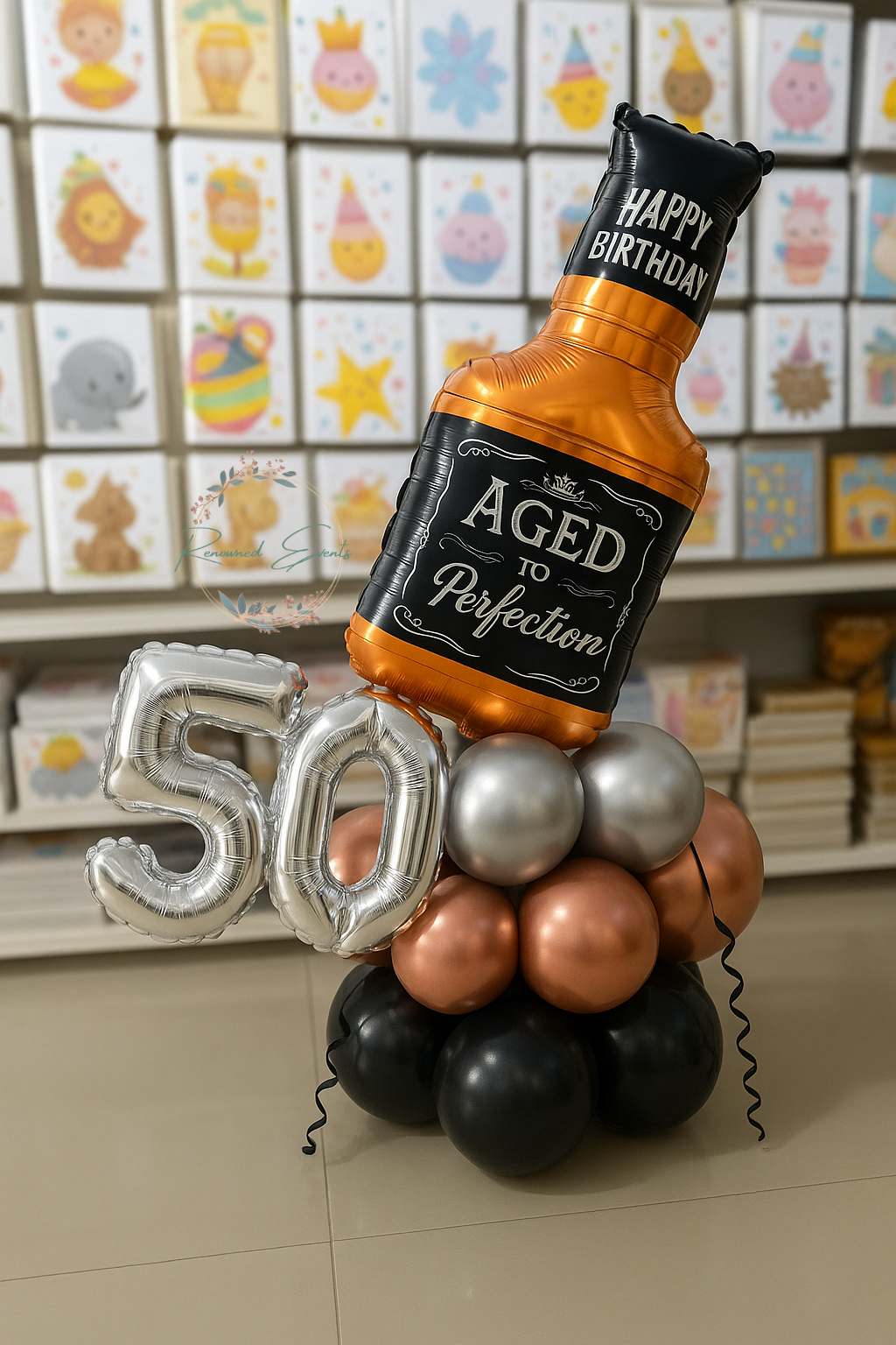 Aged to Perfection – Milestone Birthday Balloon Bouquet