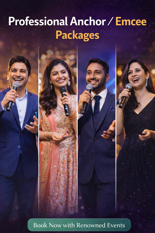 Professional Anchor for Weddings & Corporate Events | Event Emcee – Renowned Events