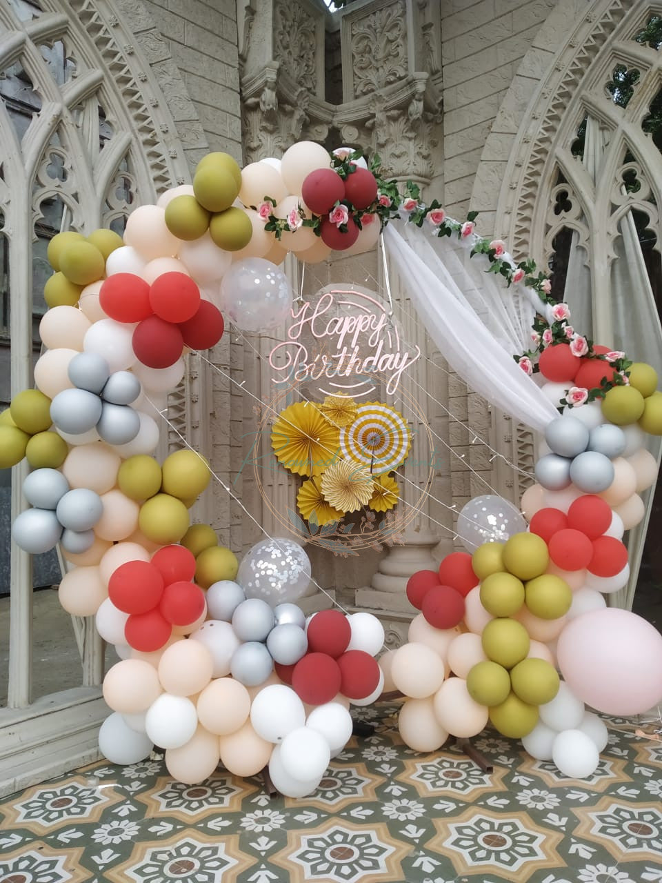 Happy Anniversary Decoration with Neon led