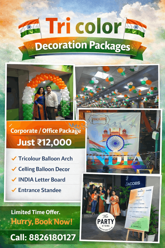 Tri Color Decoration Package – Independence Day & Republic Day Decor