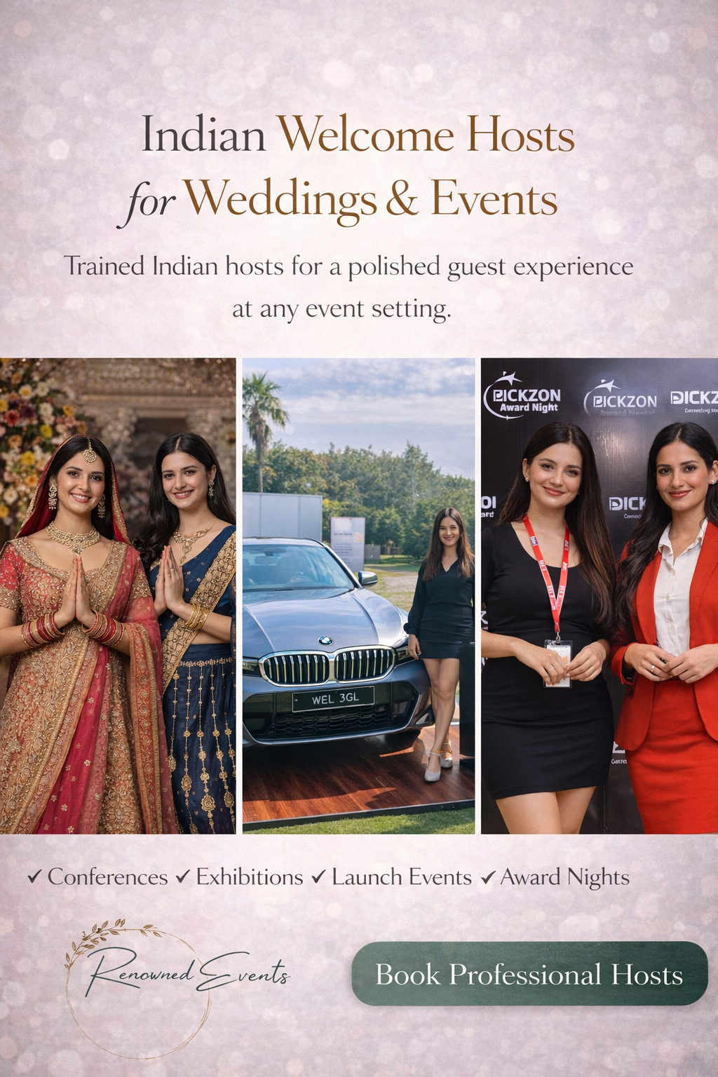 Welcome Host for Events | Professional Party Welcome Host – Renowned Events